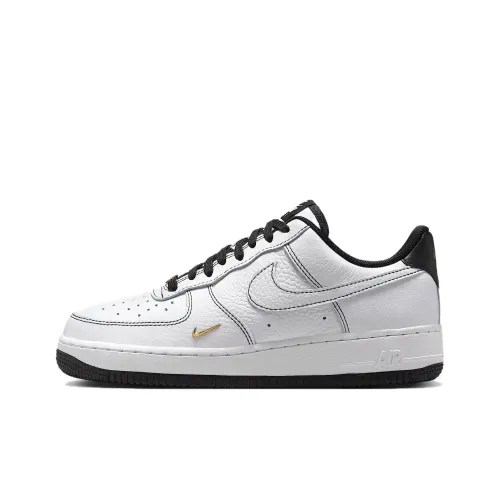 Nike Air FORCE 1 Скейтборд Кроссовки Низкие Черные Белые Женские