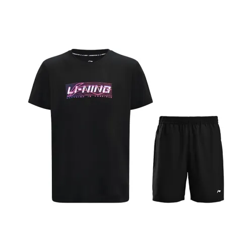 LINING Badminton Series Повседневная Спортивная Одежда Унисекс Черный