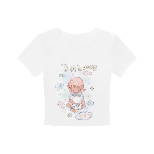 XIAOLIZI Белые Женские Футболки