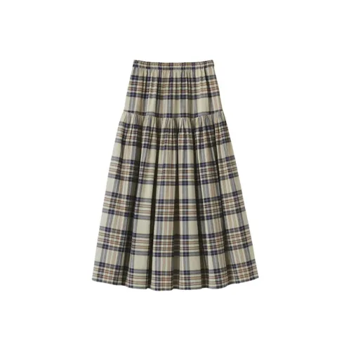 Muji Женские Повседневные Длинные Юбки