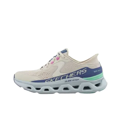 Skechers Glide Step Низкие Беговые Кроссовки Женские Экрю