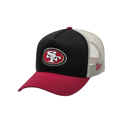 New Era x NFL Полиэстер Кепки Унисекс Черный Алый