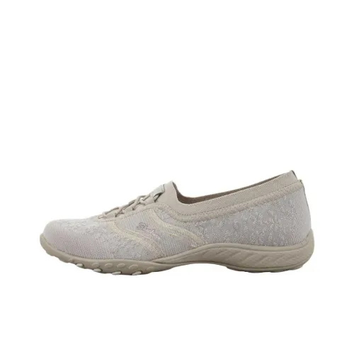 Skechers Breathe Easy Easy Дышащий Низкий Топ Повседневная Обувь Женская Серый