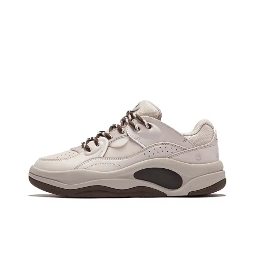 Erke Slip-resistant Abrasion-resistant Low-top Skateboard Shoes Women's Dyed Gray Pearl Milk Tea Эрке Противоскользящие Устойчивые к истиранию Низкие Кроссовки для скейтбординга Женские Окрашенные Серый Жемчужный Молочно-чайный