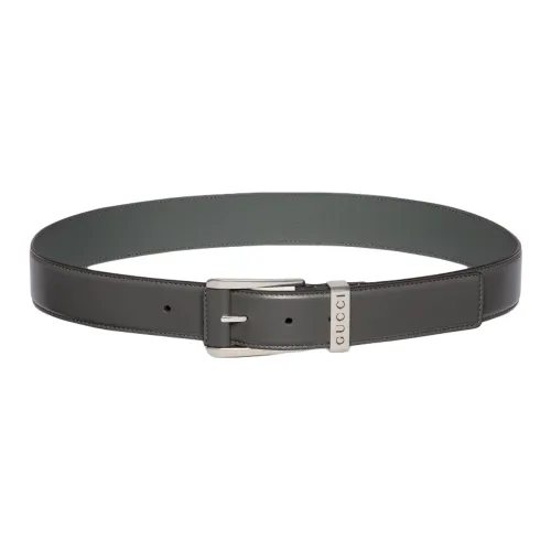 GUCCI Кожаные ремни Унисекс Черный 3,3 см