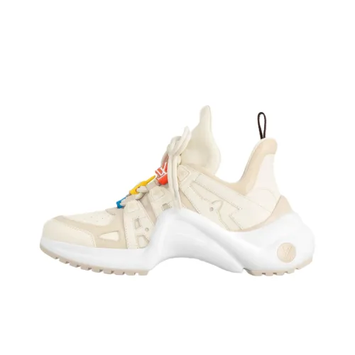 LOUIS VUITTON Archlight Low Топ Толстоподошвенные кроссовки Женские Бежевый