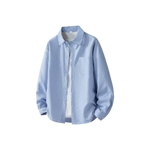 Bejirog Синий Мужские Рубашки