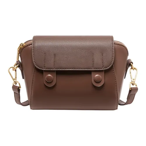 Narandu Коровья кожа с синтетической кожей Сумка на плечо Мини Женская Кофейная