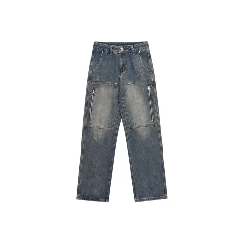 YOUSEKOO Синие Унисекс Джинсы