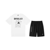 Комплект (Белая футболка + Черные шорты)