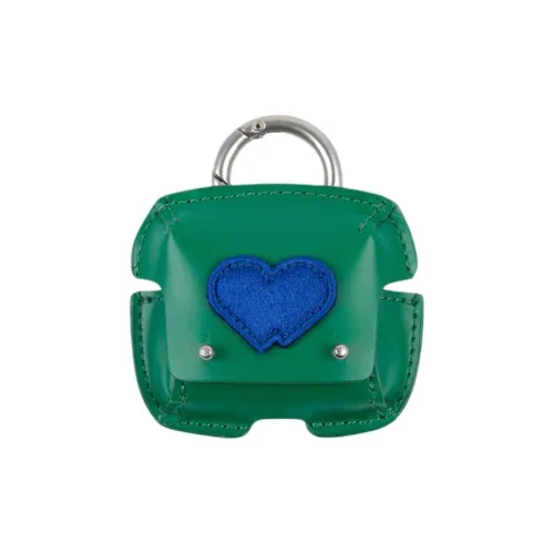 Ader Error Airpods Кожаный чехол для наушников из коровьей кожи унисекс зеленый