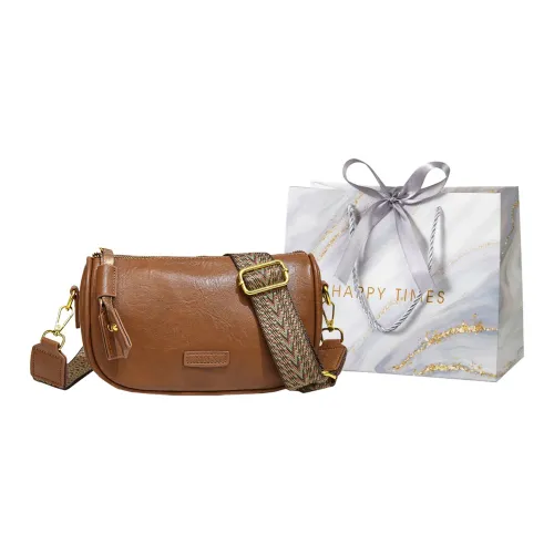 Miss Angel ПУ (полиуретан) Сумка через плечо Женская Черная Светло-коричневая Кофейная