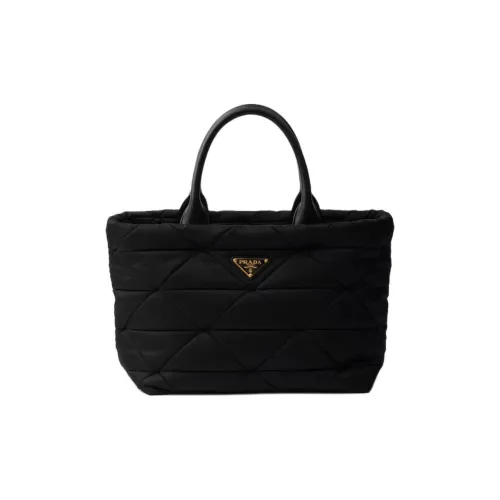 PRADA RE Нейлон Сумка-тоут Сумка для покупок Сумка через плечо Сумка среднего размера Унисекс Черный