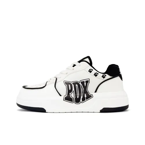 Paddington Медведи Slip-Resistant Амортизация Легкий Дышащий Баланс Низкие Кроссовки для скейтбординга Унисекс Черный Белый