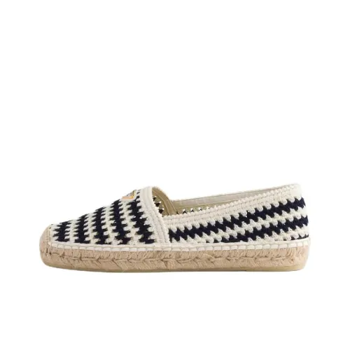 PRADA Crochet Espadrilles Женские Marine Blue