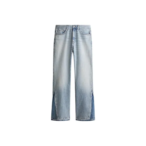 H M Light Blue Denim Men's Jeans H M Светло-голубые мужские джинсы