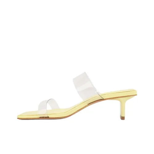 Schutz Quiet Slippers 5cm Женские Лимон