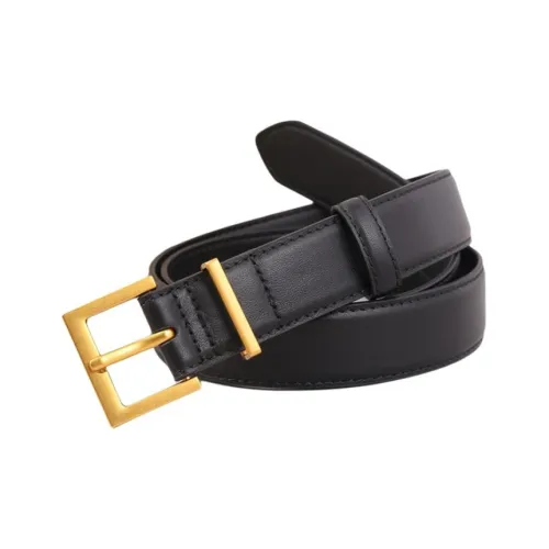 Yamaichi Maru Ремни из крупнозернистой текстуры коровьей кожи женские 3 см