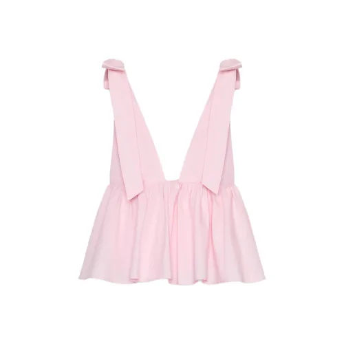 ZARA Светло-розовый Красный Женские Майки