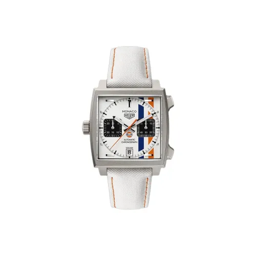 TAG HEUER Автоматический Механический Механизм Мужские Часы Monaco Collection 39 мм Белые