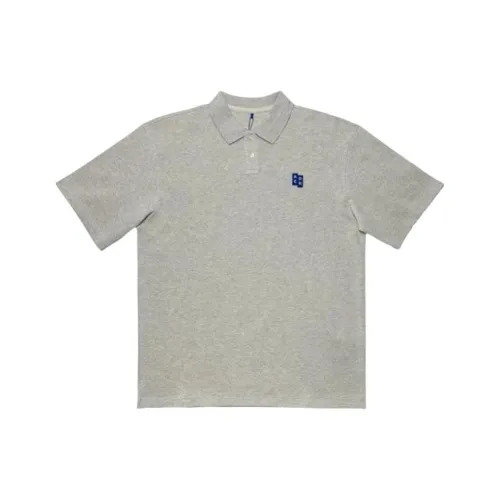 Ader Error Polo Мужской Gray Oatmeal
