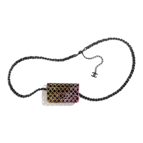 CHANEL Стразы Вечерняя сумка Сумка через плечо Сумка на плечо Стандартная Женская Черная и Многоцветная