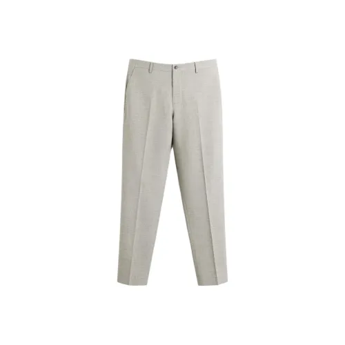 ZARA Песочный Мужской костюм брюки