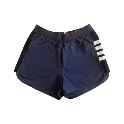 THOM BROWNE Темно-синие Женские Повседневные шорты