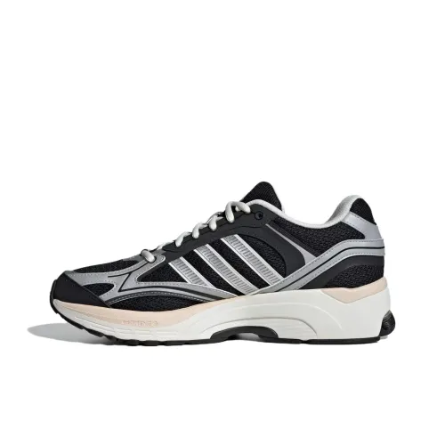 Adidas Spiritain 2000 Slip-resistant Abrasion-resistant Low Top Casual Running Shoes Unisex Black Silver Adidas Spiritain 2000 Противоскользящий Устойчивый к истиранию Низкий Топ Повседневные Беговые Кроссовки Унисекс Черный Серебристый