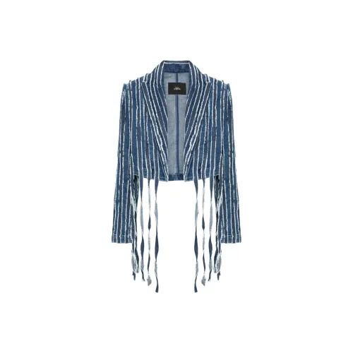 TWINSET Milano FW23 Denim Jacket Women's Blue