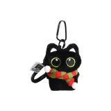 Красный зеленый шарф - Большеглазый черный кот