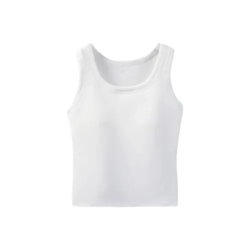 361° Натуральный белый Женские спортивные майки без рукавов