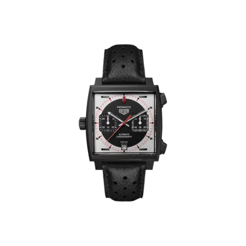 TAG HEUER Автоматический Механический Механизм Мужские Часы Monaco Collection 39 мм Черные