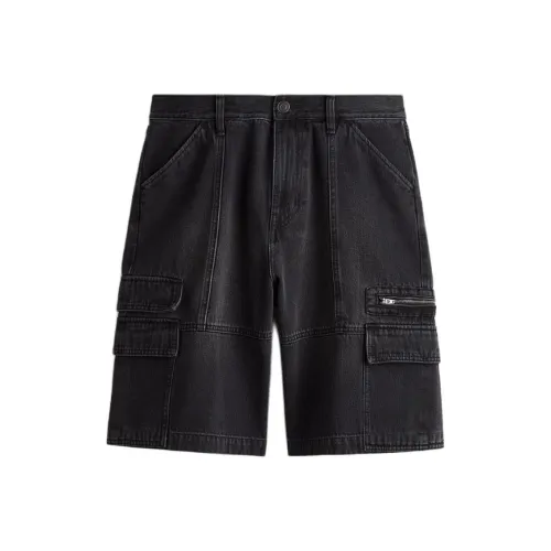 H&M Черные Мужские Джинсовые Шорты