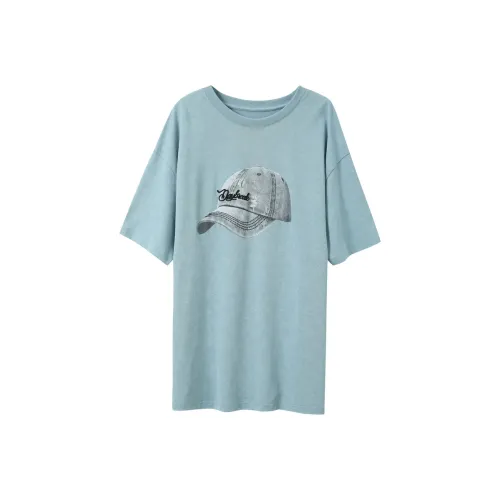 3COLOUR Небесно-голубые Женские футболки