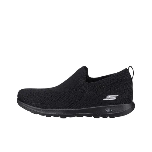 Skechers GO WALK Lite Устойчивый к истиранию Низкий Топ Повседневная обувь Женская Черная