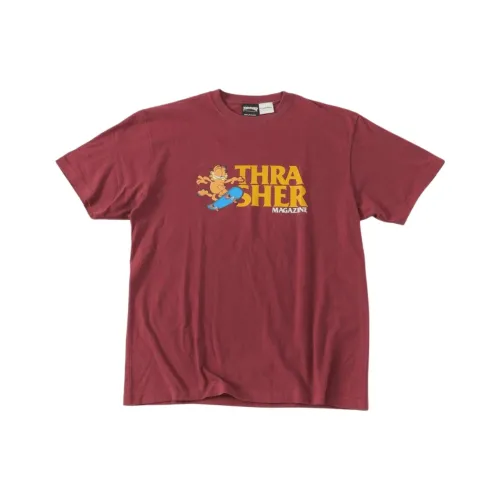 Thrasher GARFIELD Collaboration Красный Мужская Футболка