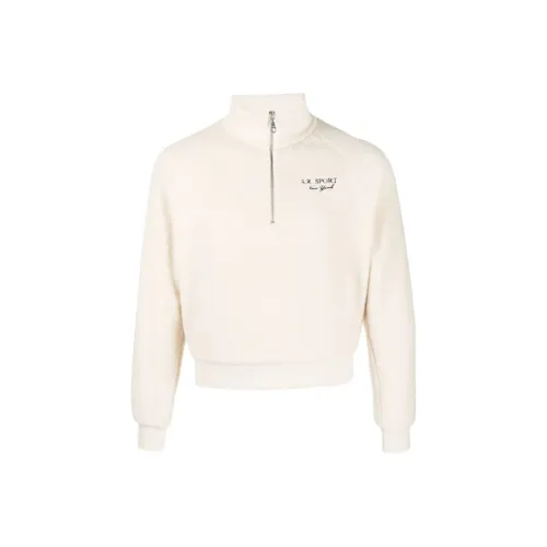 SPORTY & RICH Экрю Унисекс Свитеры