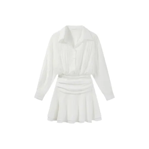 POPO.INFO Длинное платье с длинными рукавами женское