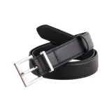 Черный с серебряной пряжкой