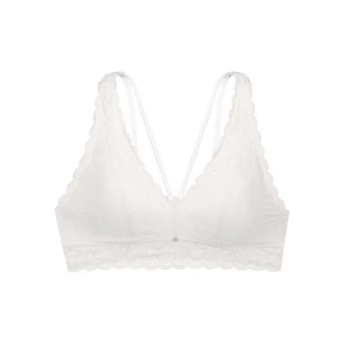 Victoria's Secret Кокосовый белый Мягкий Кружевной Женские Бюстгальтеры