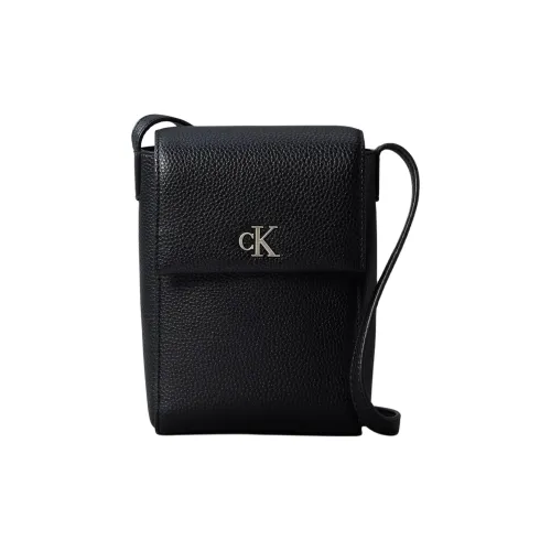 CALVIN KLEIN Minimal Collection Полиуретан Через плечо Чехол для телефона Женский Черный