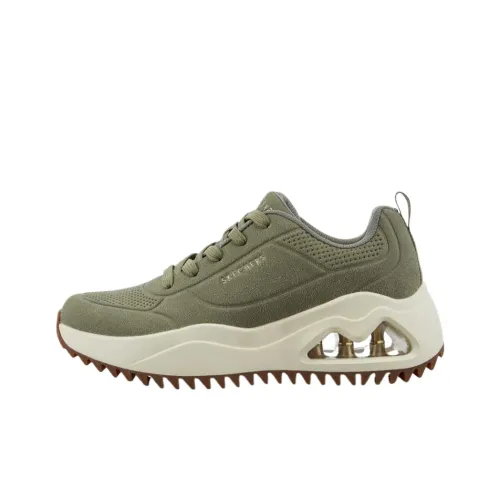 Skechers Uno Peaks Устойчивая к истиранию Низкая Повседневная Обувь Женская Зеленая