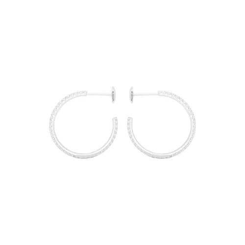 Cartier Серьги Etincelle De Cartier, Модель Среднего Размера Белое Золото, Бриллианты