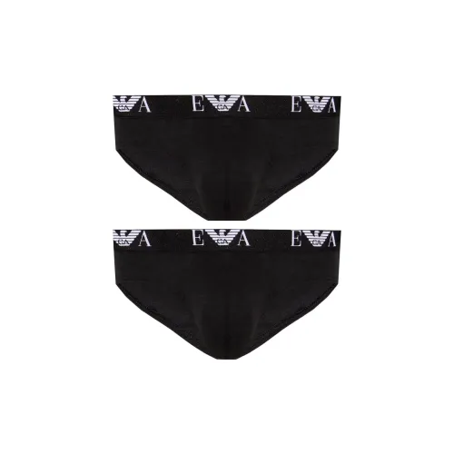 EMPORIO ARMANI Трусики-бикини Мужской 2 упаковки Черный