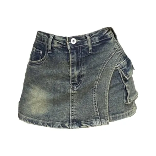 NFV Винтажные синие женские джинсовые шорты