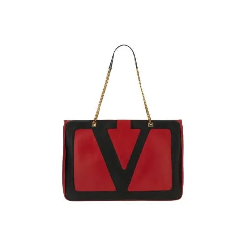 Valentino Овчина Сумка через плечо Большая Женская Красная