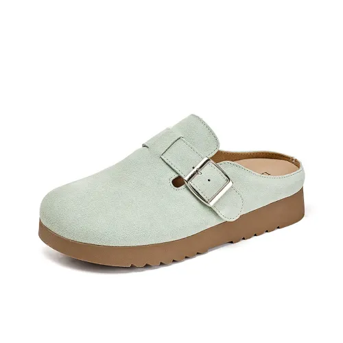 La Chapelle Устойчивые к истиранию домашние тапочки Женские Мятно-зеленый