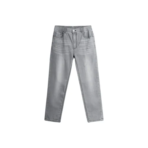 EHE Светло-серый Мужские Джинсы