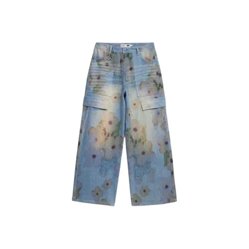 Desigual Светло-синие Женские Джинсы